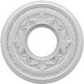 Ekena Millwork Baltimore Thermoformed PVC Ceiling Medallion (Fits Canopies up to 4 1/4"), 10"OD x 3 1/2"ID x 3/4"P CMP10BA